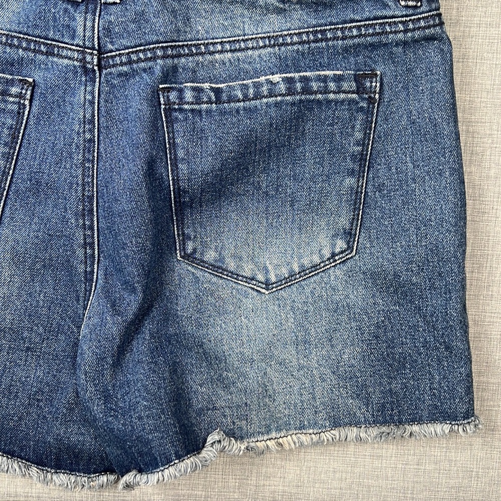 Small(3) & XL(15) Tinseltown Dark Wash Denim Shortall Overalls Shorts Juniors - Picture 7 of 7